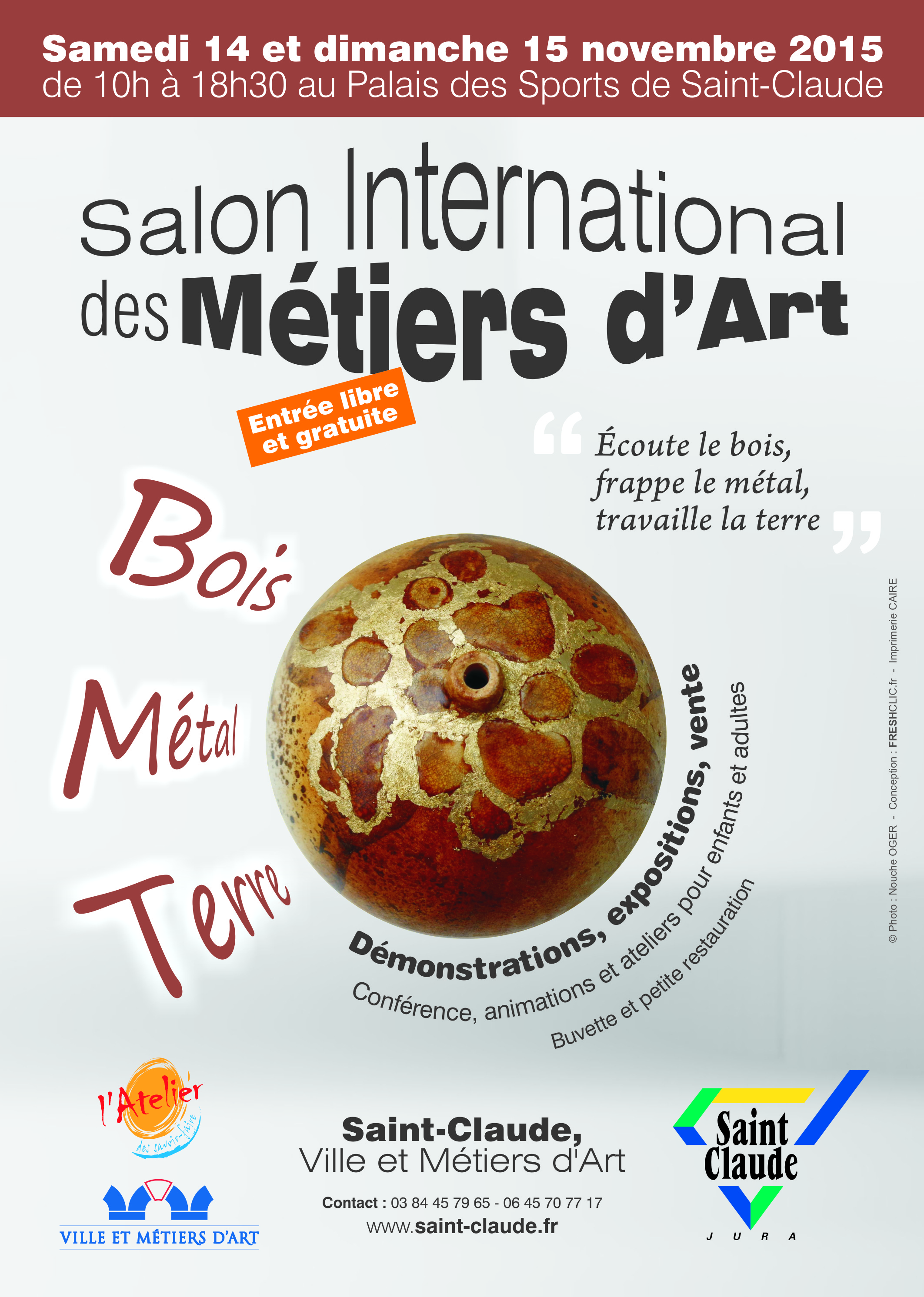 Affiche salon métiers d'art