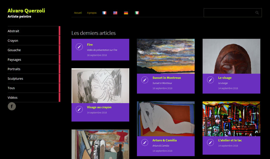 Site d'artiste peintre