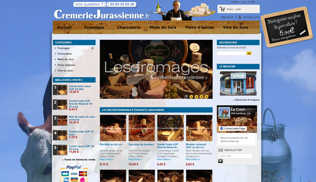 Site marchand alimentaire